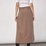 LyviaCC Pleat Pin Skirt - Walnut - Co'couture