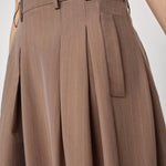 LyviaCC Pleat Pin Skirt - Walnut - Co'couture