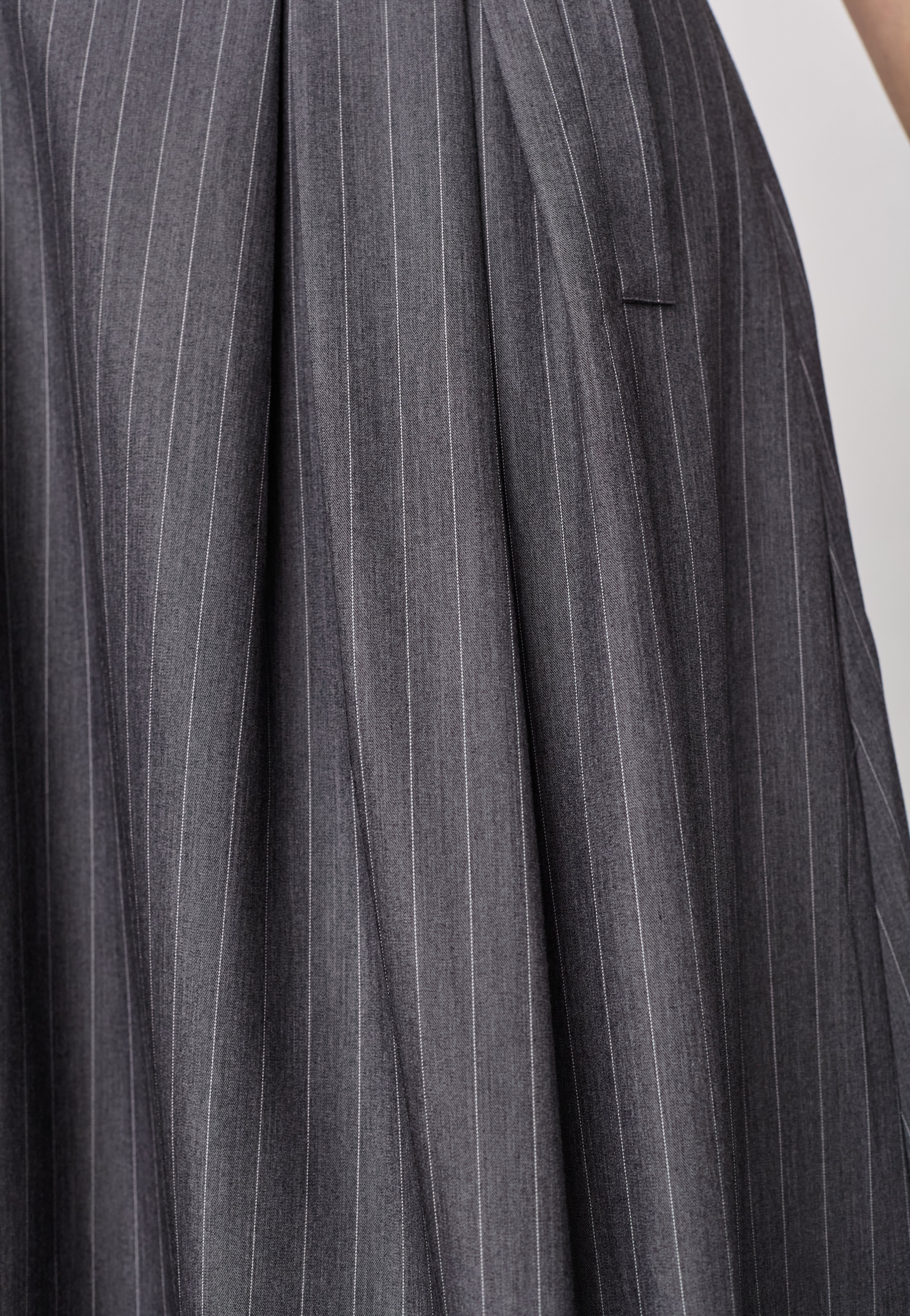 LyviaCC Pleat Pin Skirt - Mid Grey - Co'couture
