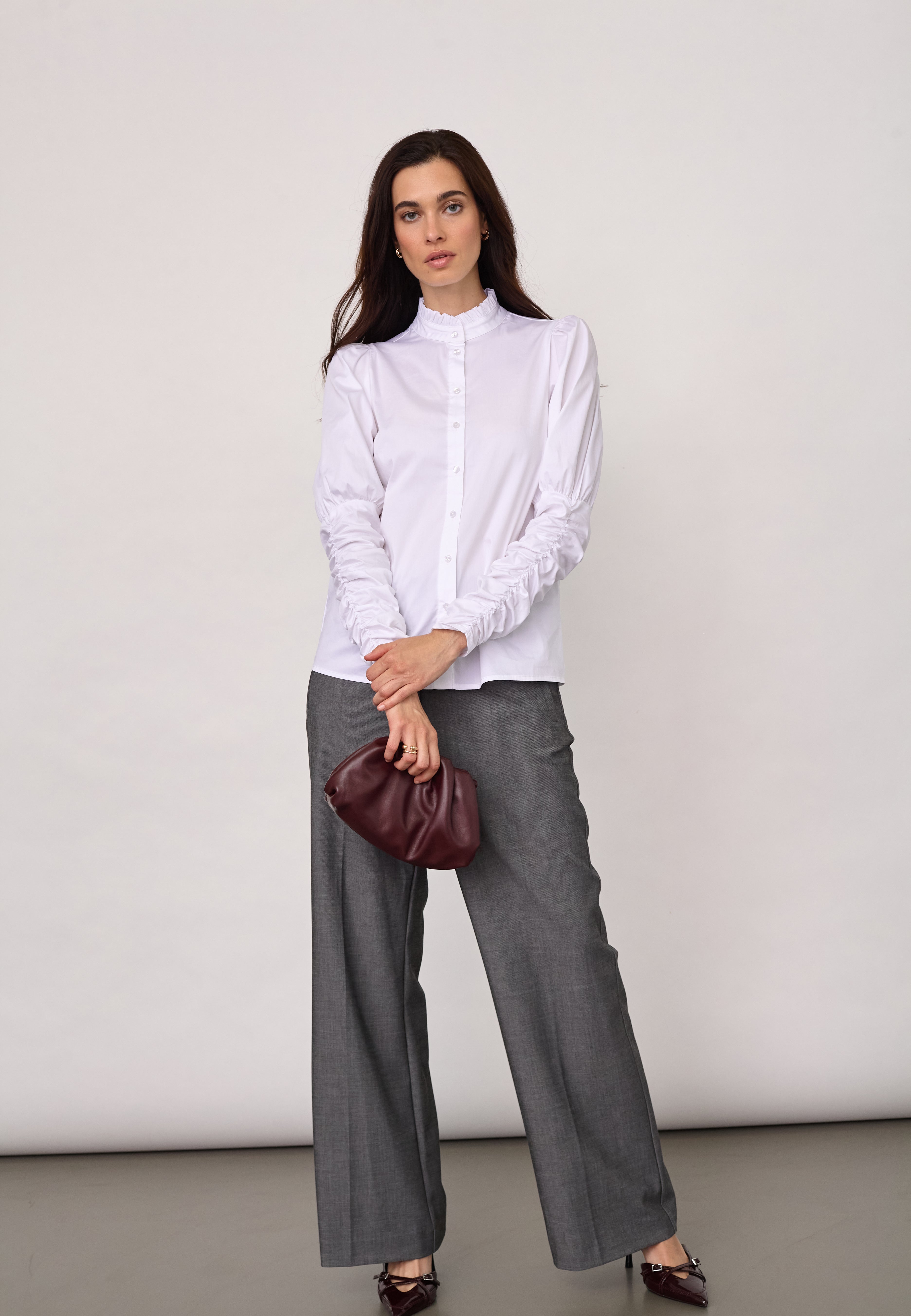 SannaCC Puff Shirt - White - Co'couture