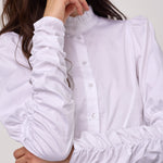 SannaCC Puff Shirt - White - Co'couture