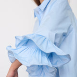 HalenCC Flare Shirt - Sky Blue
