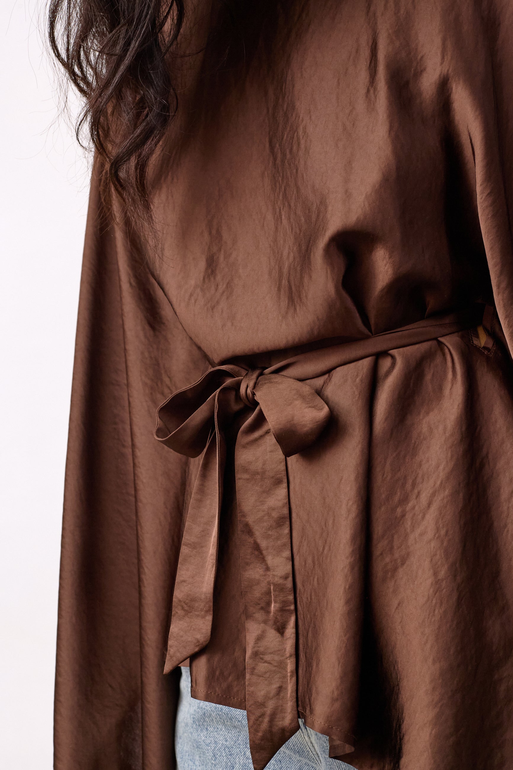 IdunCC Poncho Blouse - Dark Brown - Co'couture