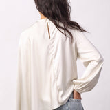 IdunCC Cape LS Blouse - Off-White - Co'couture