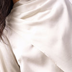 IdunCC Cape LS Blouse - Off-White - Co'couture