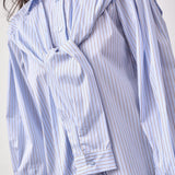 FioraCC Stripe Double Collar Shirt - Pale Blue - Co'couture