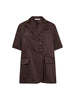 40048 MeiCC SS Blazer - Dark Brown