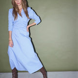 AgliaCC Stripe Dress - Pale Blue - Co'couture