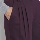 AlmiraCC Pleat LL pant - Plum - Co'couture