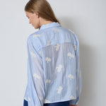 AmeliaCC Emb Shirt - Pale Blue - Co'couture