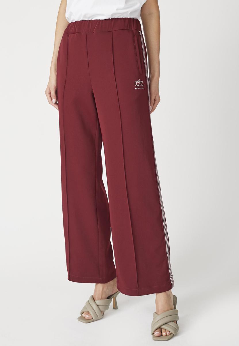 AminaCC Crease Pant - Burgundy - Co'couture