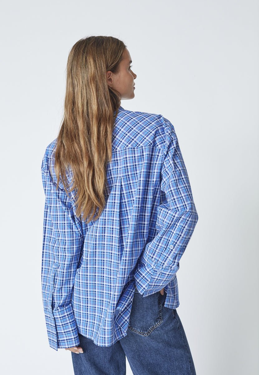 AngelicaCC Check Shirt - Blue - Co'couture
