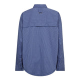 AnizaCC Oversize Slit Shirt - New Blue - Co'couture