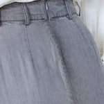 AnyaCC Denim Pleat Skirt - Mid Grey - Co'couture