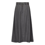 AnyaCC Denim Pleat Skirt - Mid Grey - Co'couture