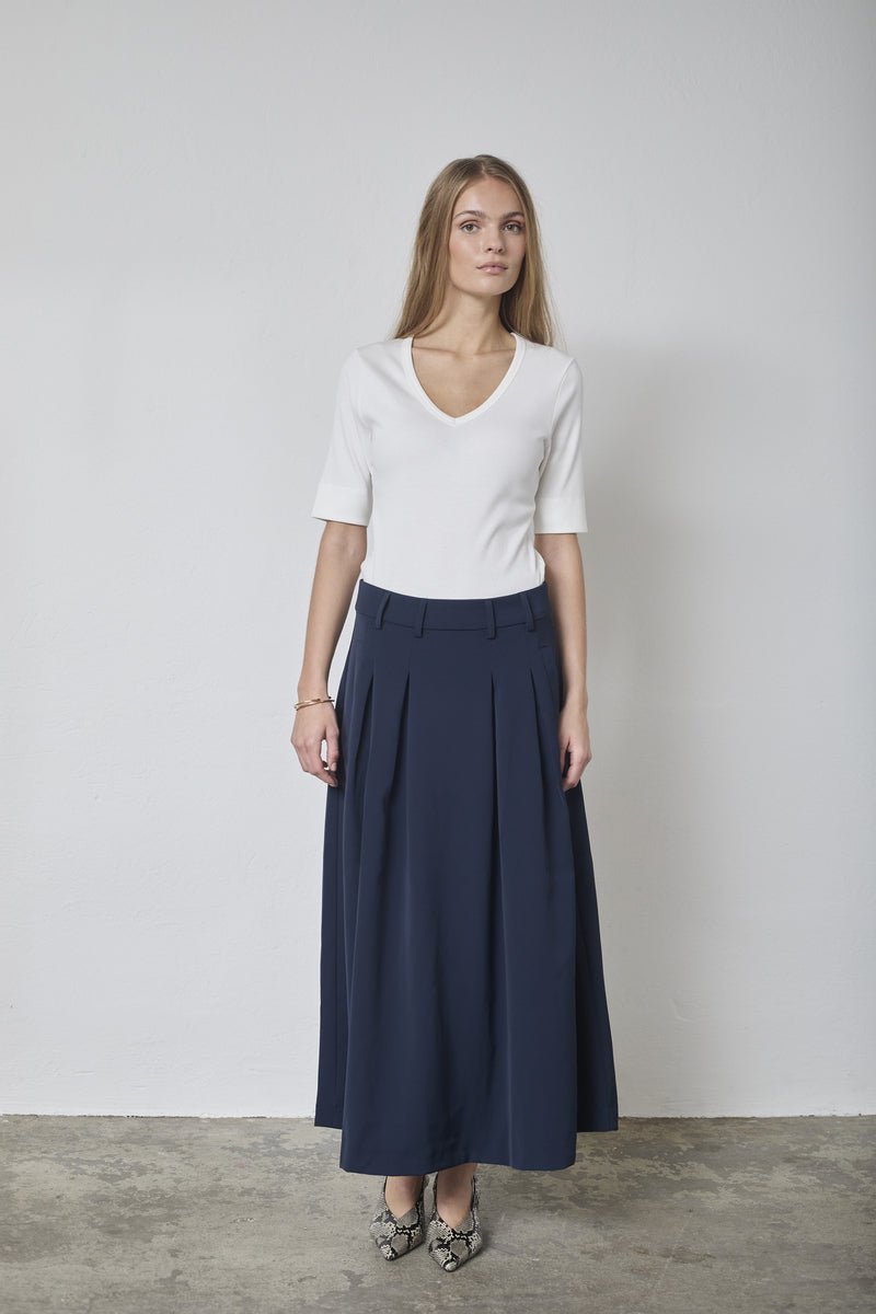 AnyaCC Pleat Skirt - Navy - Co'couture