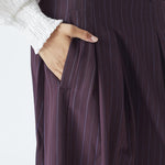 AnyaCC Trinny Pleat Skirt - Plum - Co'couture