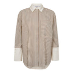 AvaraCC Stripe Shirt - Bone/Brown - Co'couture
