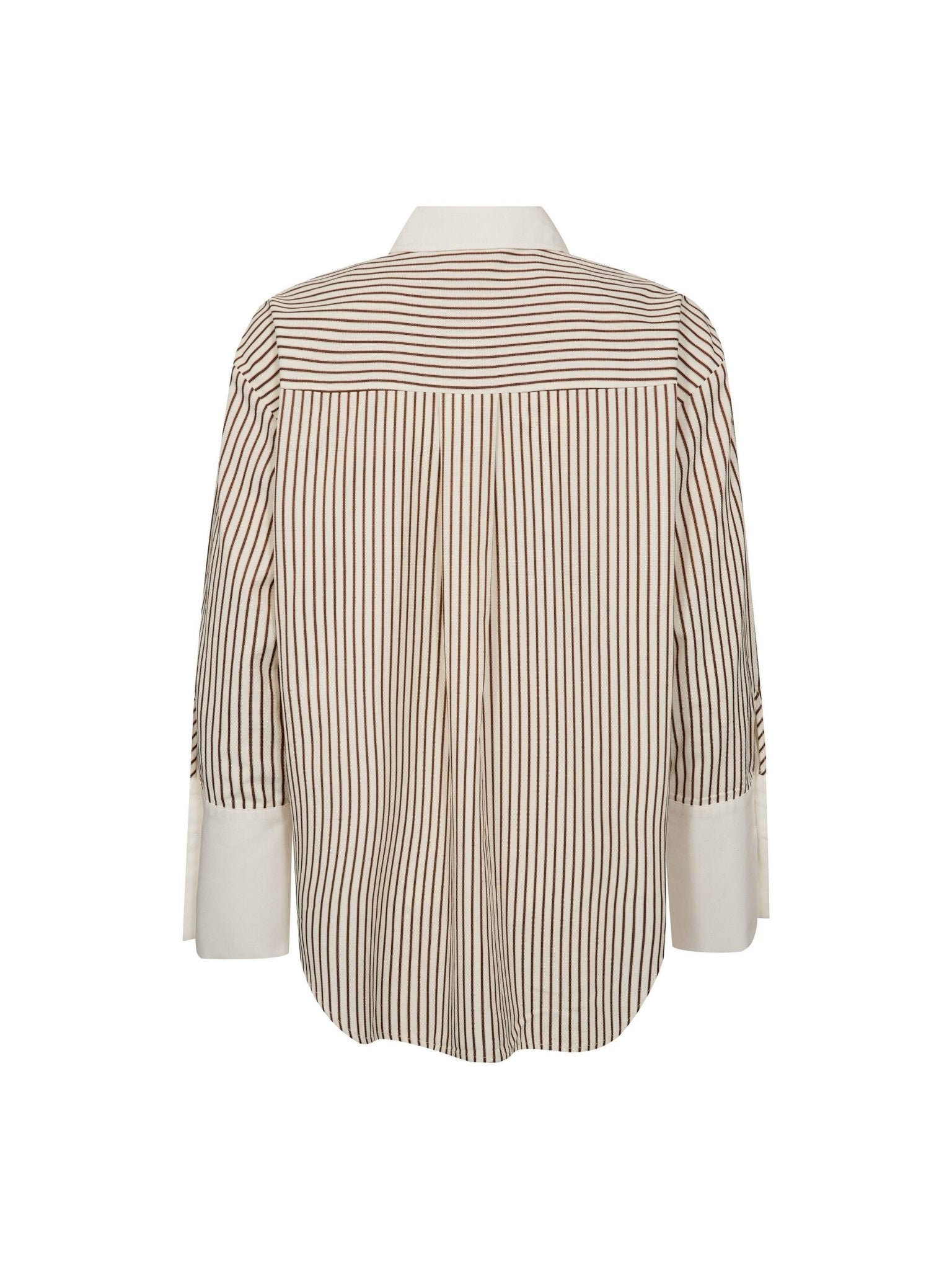 AvaraCC Stripe Shirt - Bone/Brown - Co'couture