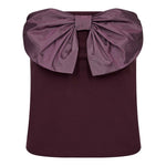 BarryCC Bow Top - Plum - Co'couture