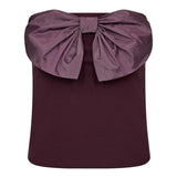 BarryCC Bow Top - Plum - Co'couture