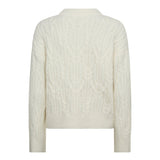 BenalCC Cable O - Knit - Off white - Co'couture
