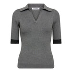 BonnyCC Polo SS Knit - Mid Grey - Co'couture