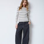 BonnyCC Stripe O - Knit - Light Grey - Co'couture