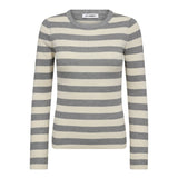 BonnyCC Stripe O - Knit - Light Grey - Co'couture