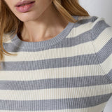 BonnyCC Stripe O - Knit - Light Grey - Co'couture