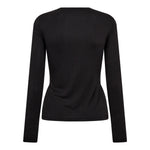 CamillaCC Drape LS Blouse - Dark Grey - Co'couture