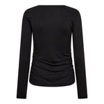 CamillaCC LS V - Blouse - Dark Grey - Co'couture