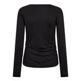 CamillaCC LS V - Blouse - Dark Grey - Co'couture
