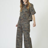 CamouCC Denim Wide Jeans - Camouflage - Co'couture