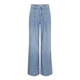 CindyCC Eyelet Wide Jeans - Fade Denim - Co'couture