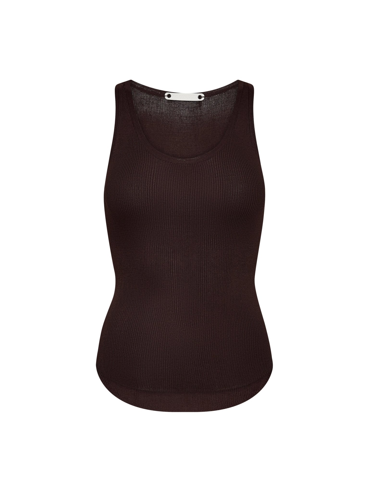 ClaireCC Rib Tank Top - Dark Brown - Co'couture
