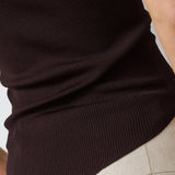 ClaireCC Rib Tee - Dark Brown - Co'couture
