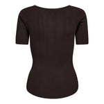 ClaireCC Rib Tee - Dark Brown - Co'couture