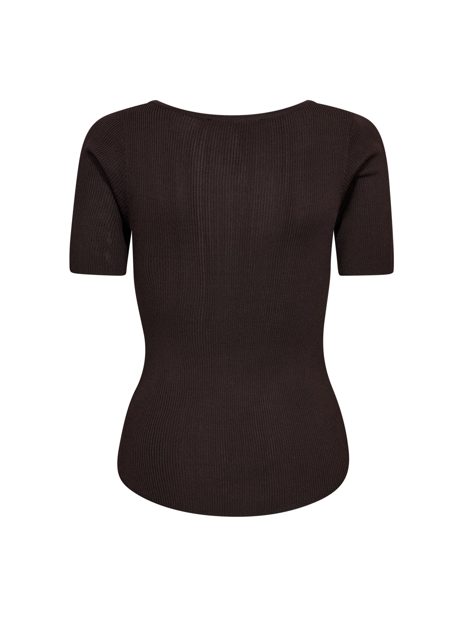 ClaireCC Rib Tee - Dark Brown - Co'couture