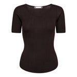 ClaireCC Rib Tee - Dark Brown - Co'couture