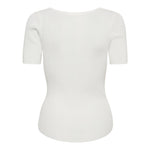 ClaireCC Rib Tee - Off white - Co'couture