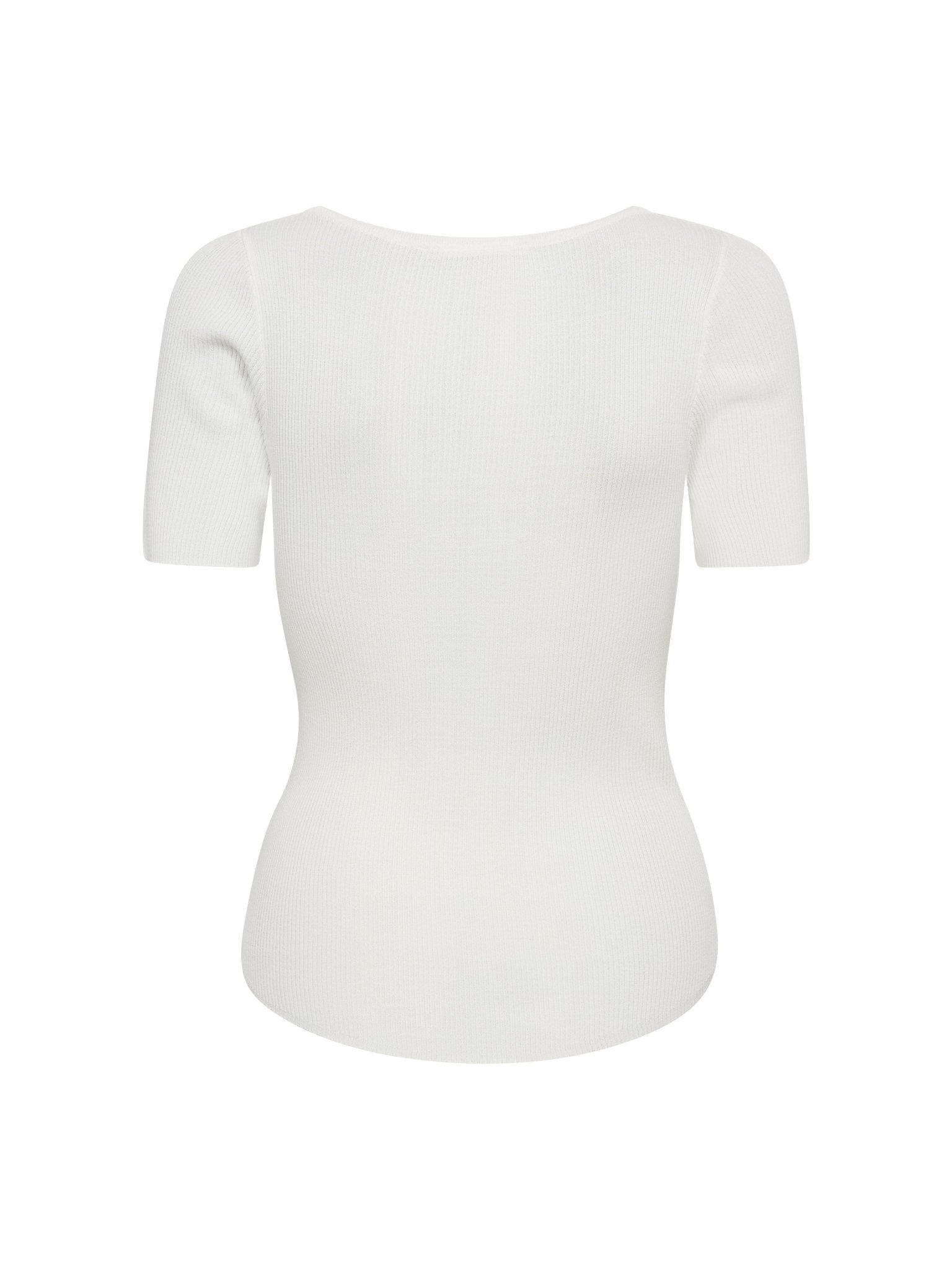 ClaireCC Rib Tee - Off white - Co'couture