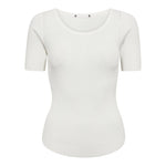 ClaireCC Rib Tee - Off white - Co'couture