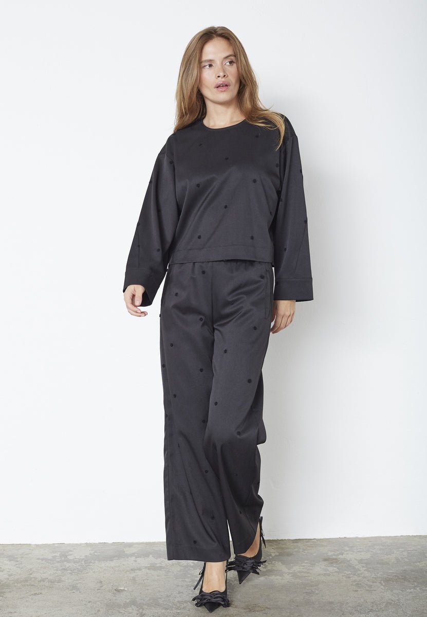 CloverCC Dot Blouse - Black - Co'couture