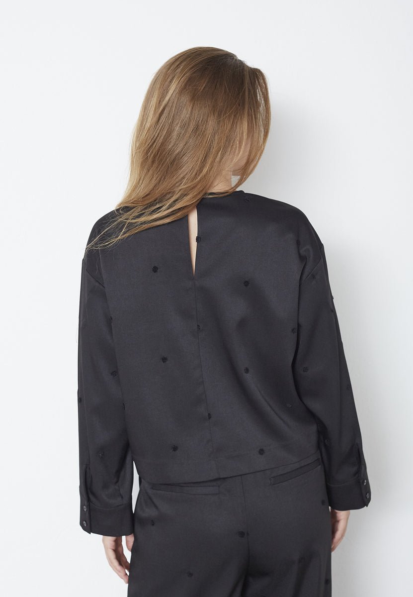CloverCC Dot Blouse - Black - Co'couture