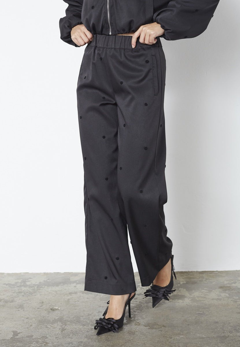 CloverCC Dot Pants - Black - Co'couture