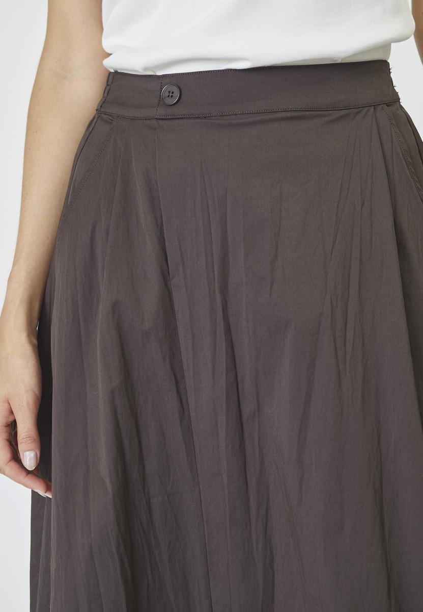 CottonCC Crisp Midi Skirt - Mocca - Co'couture