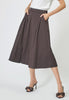 CottonCC Crisp Midi Skirt - Mocca