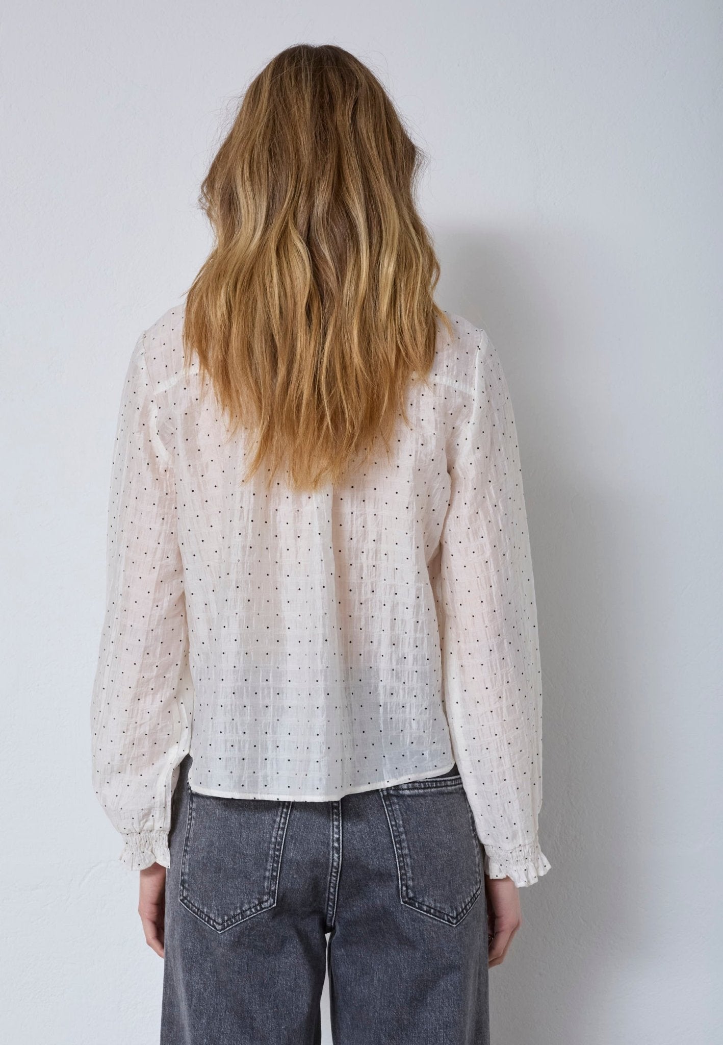 DallyCC Dot V - Shirt - Off white - Co'couture