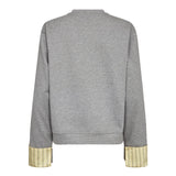 DaniellaCC Blaine Cuff Sweat - Grey Melange - Co'couture
